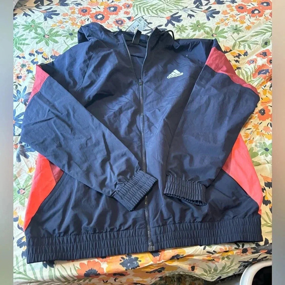 NWT XL adidas modern windbreaker zip up hoodie - Picture 1 of 7